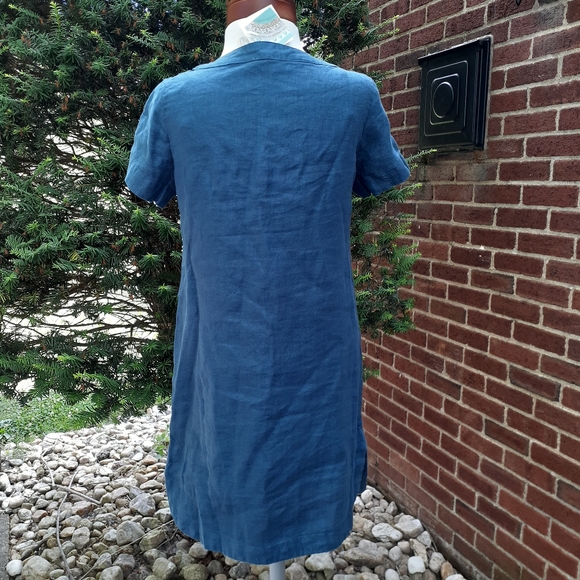 Sigrid Olsen Linen Tunic Short Dress Spring - Picture 5 of 10